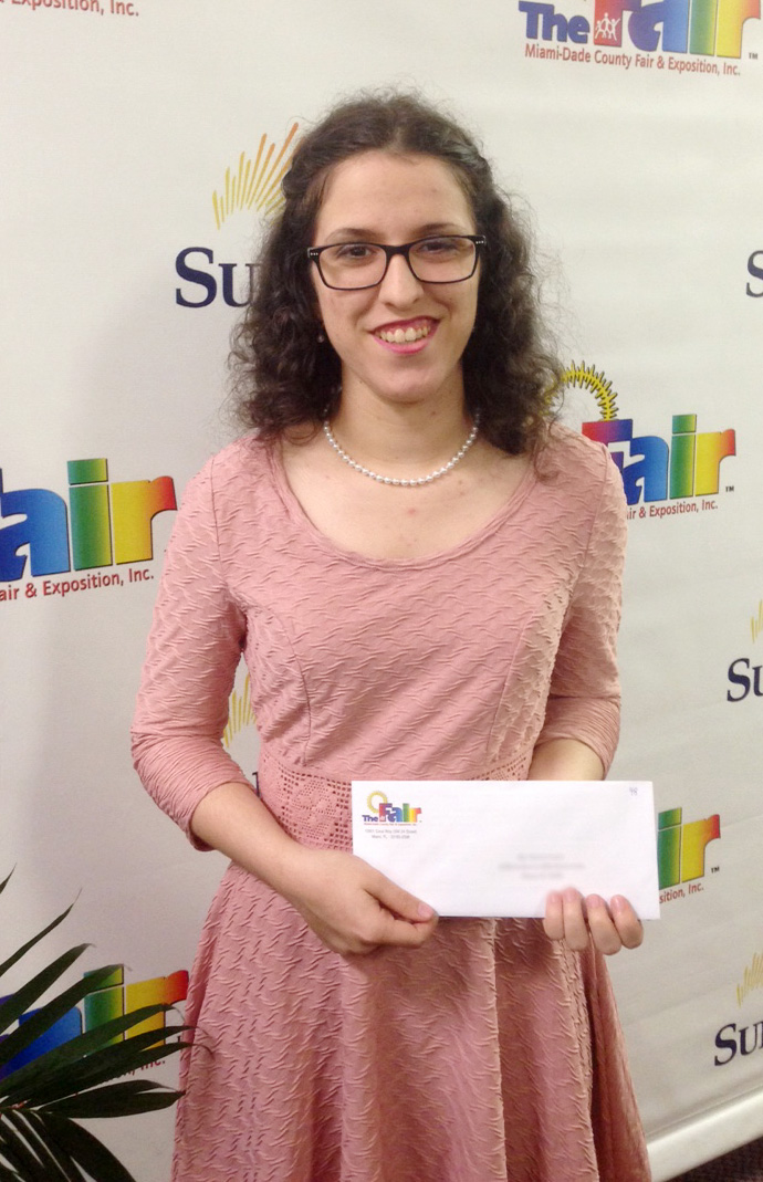 Michele Awarded Miami-Dade County Fair and Exposition Scholarship