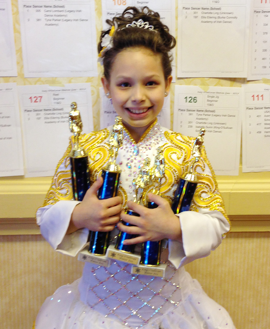 Elizabeth Competes in Irish Dance Competition