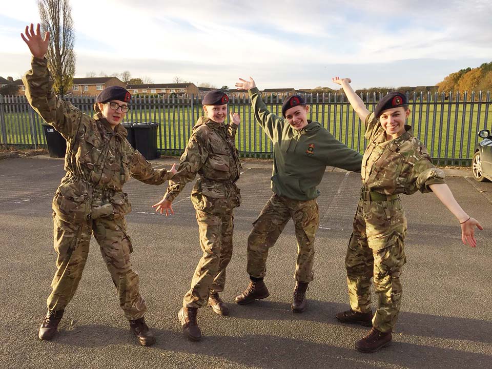 Elodie and Lucia – Royal Marines Cadets