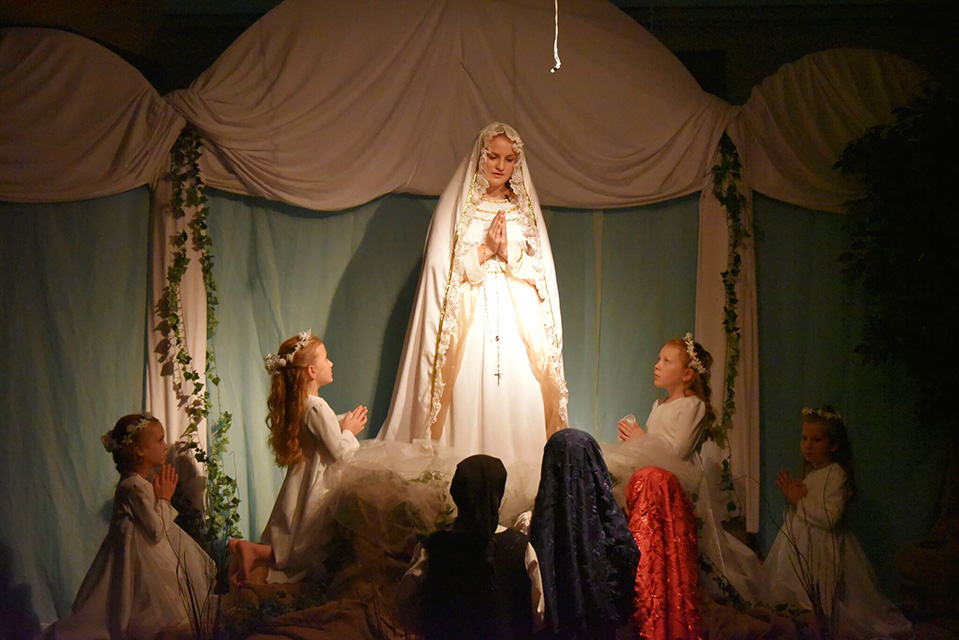 Mary Portrays Our Lady of Fatima in Diocesan Play
