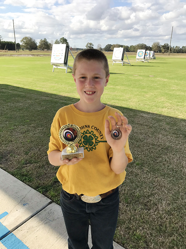 Anthony Wins in State 4-H Archery
