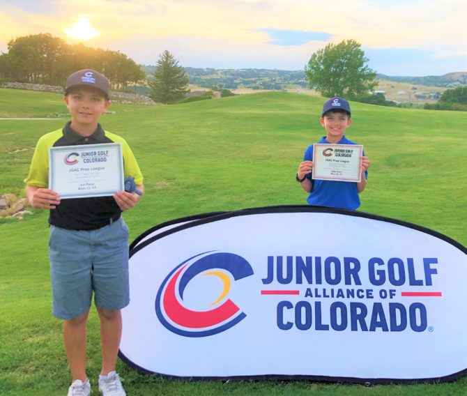 Jack and Ian Win 1st & 2nd Place in Golf Tournament