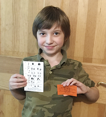 Jonathan Earned His Hunter Safety Orange Card