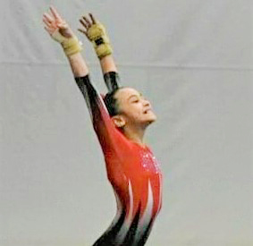 Gymnast Josephine 1st Place in Season’s 1st Competition