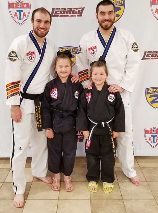 Aubrey & Samantha Carry On Family Taekwondo Tradition