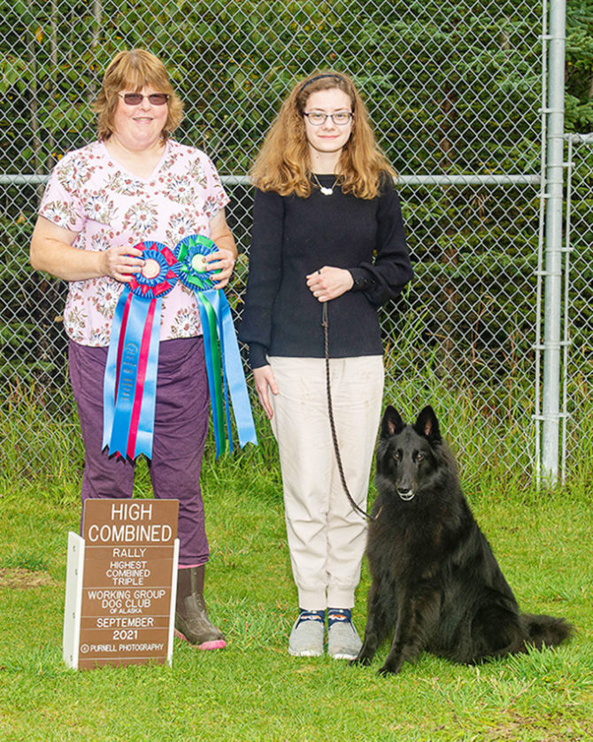Competing Against Adults Catherine Earns AKC Awards