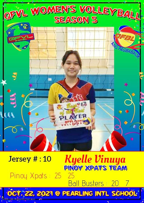 Kyelle Named Best Volleyball Player