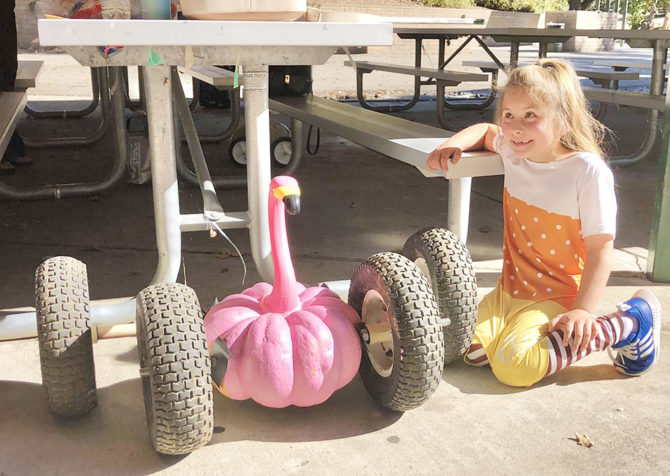Norah Inspired to Create Her Pumpkin Derby Car