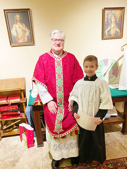 Christian Served His First Traditional Latin Mass